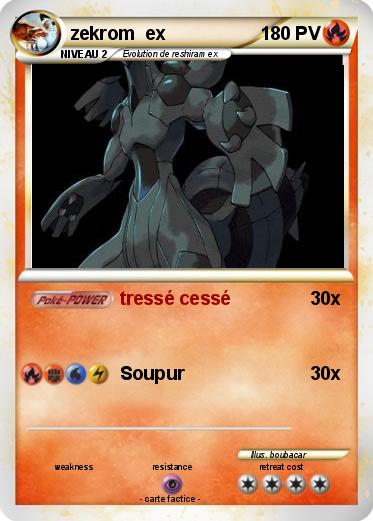 Pokemon zekrom  ex