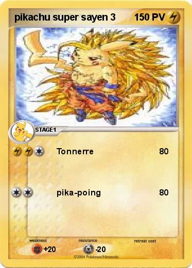 Pokemon pikachu super sayen 3
