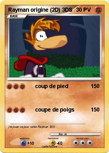 Pokemon Rayman origine (2D) 3DS