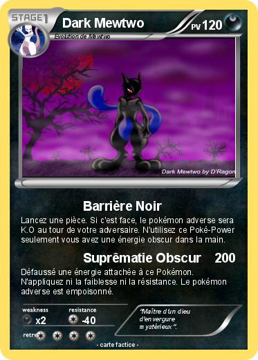 Pokemon Dark Mewtwo