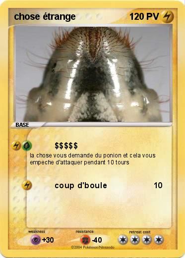 Pokemon chose étrange