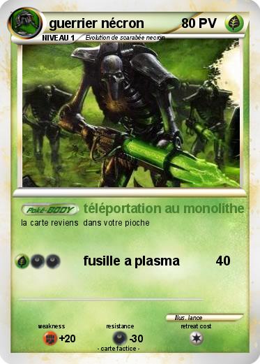 Pokemon guerrier nécron