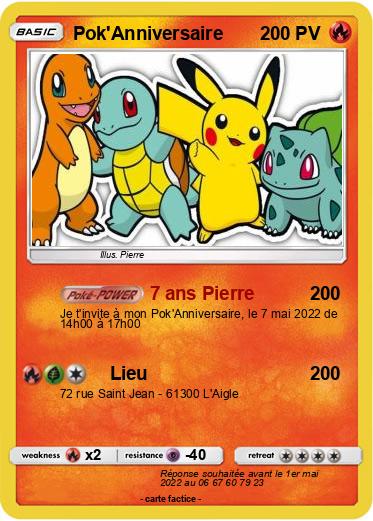 Pokemon Pok'Anniversaire