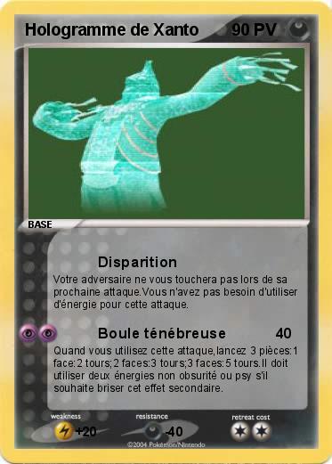 Pokemon Hologramme de Xanto