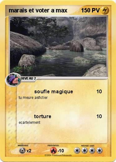Pokemon marais et voter a max 