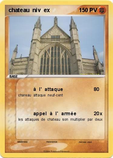 Pokemon chateau  niv  ex
