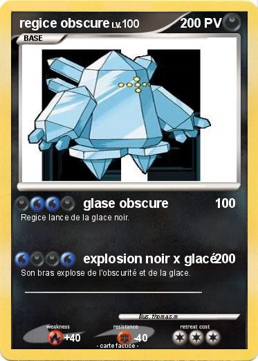 Pokemon regice obscure