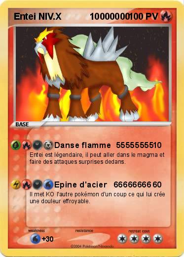 Pokemon Entei NIV.X           10000000