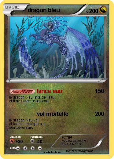 Pokemon dragon bleu