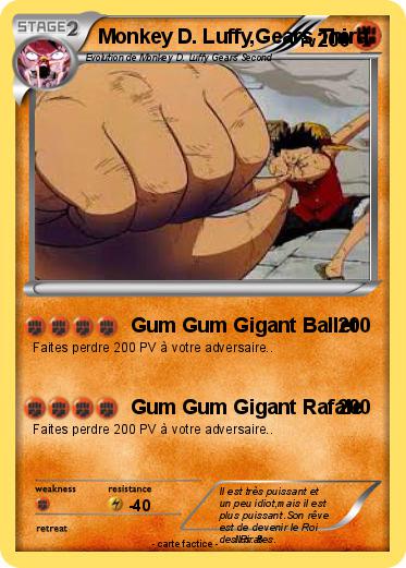Pokemon Monkey D. Luffy,Gears Third