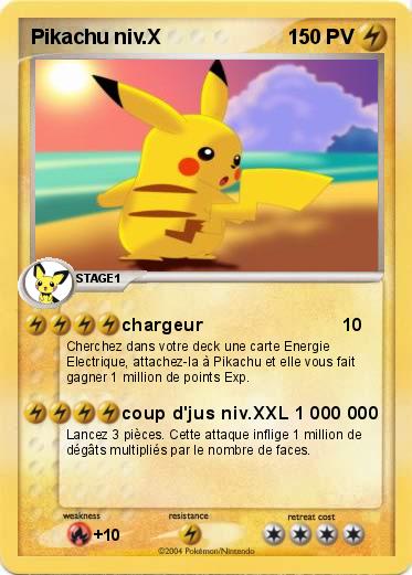 Pokemon Pikachu niv.X
