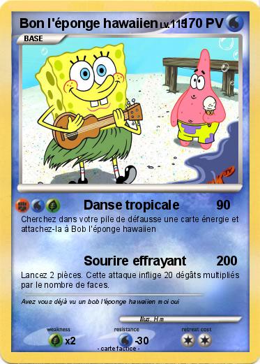 Pokemon Bon l'éponge hawaiien