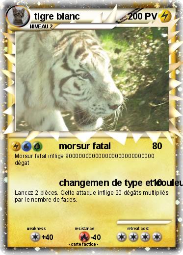 Pokemon tigre blanc