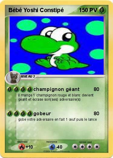 Pokemon Bébé Yoshi Constipé