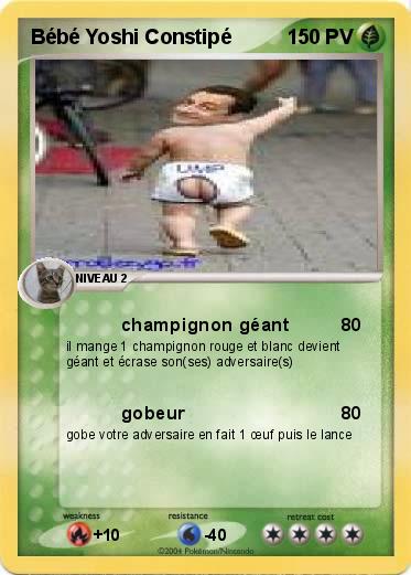 Pokemon Bébé Yoshi Constipé