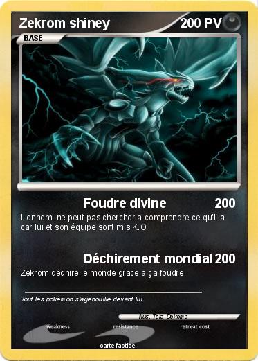 Pokemon Zekrom shiney