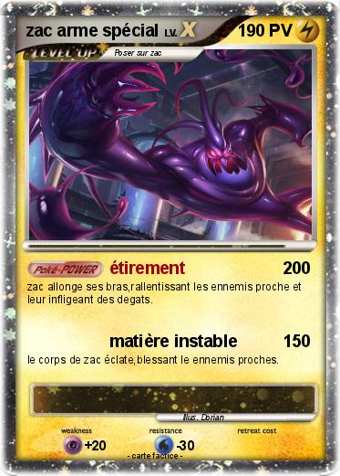 Pokemon zac arme spécial
