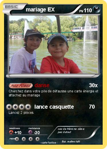 Pokemon mariage EX