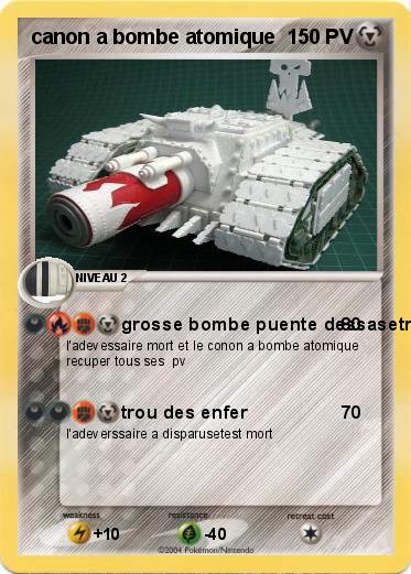 Pokemon canon a bombe atomique