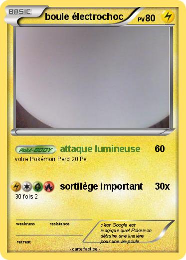Pokemon boule électrochoc