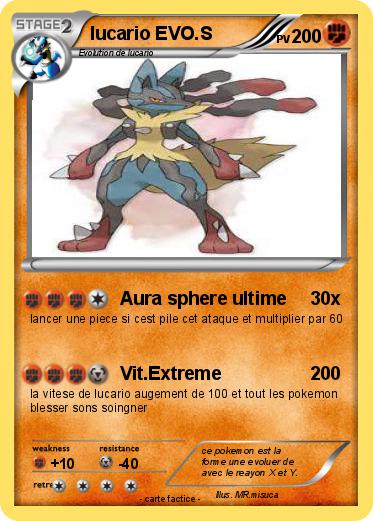 Pokemon lucario EVO.S