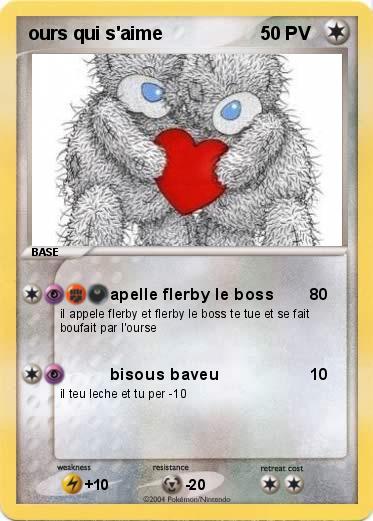 Pokemon ours qui s'aime