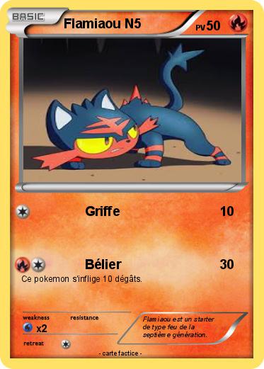 Pokemon Flamiaou N5