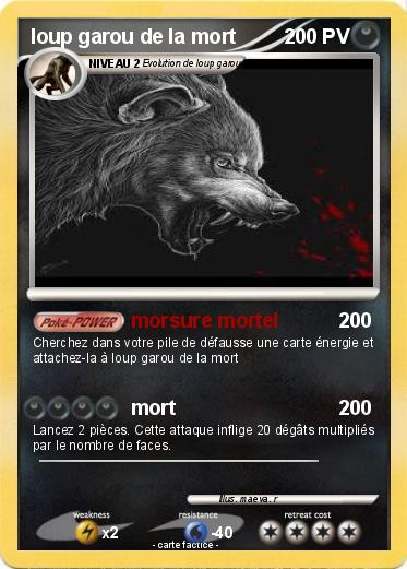 Pokemon loup garou de la mort