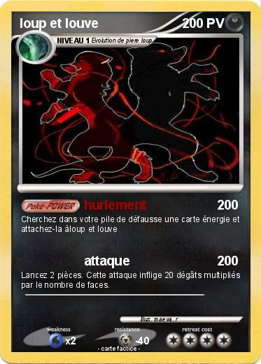 Pokemon loup et louve