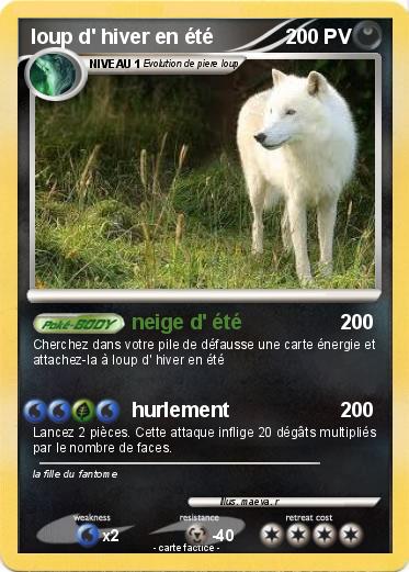 Pokemon loup d' hiver en été