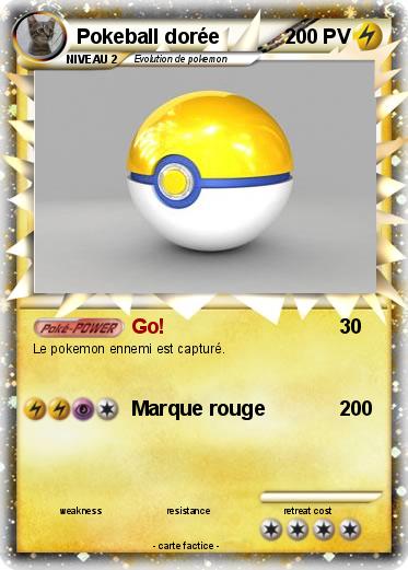 Pokemon Pokeball dorée