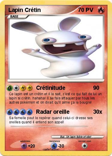 Pokemon Lapin Crétin