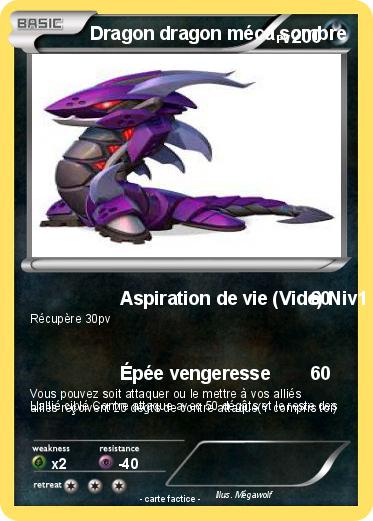 Pokemon Dragon dragon méca sombre