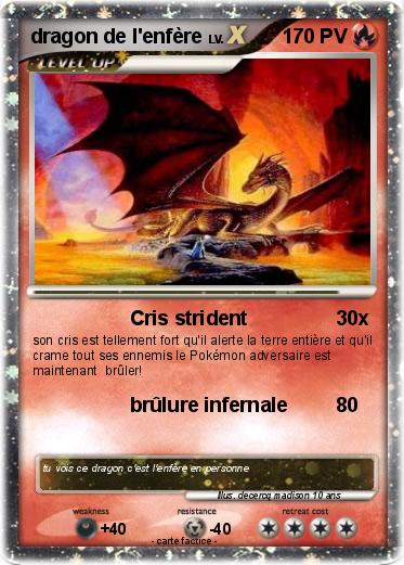 Pokemon dragon de l'enfère