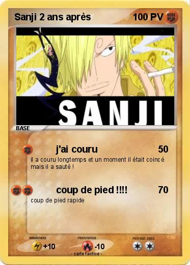 Pokemon Sanji 2 ans après