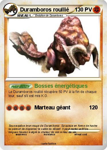 Pokemon Duramboros roullié