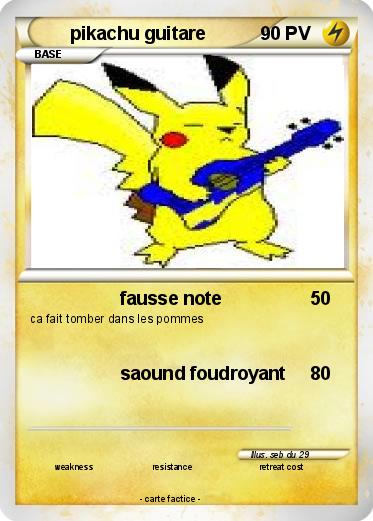 Pokemon pikachu guitare