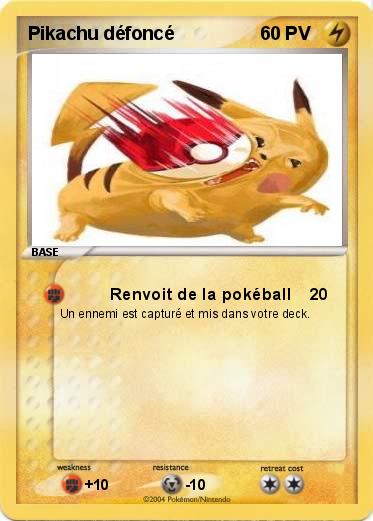 Pokemon Pikachu défoncé