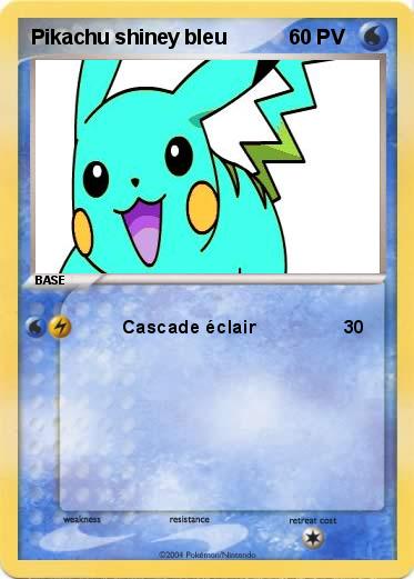 Pokemon Pikachu shiney bleu