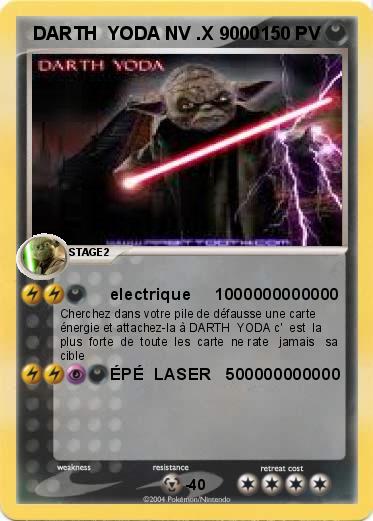 Pokemon  DARTH  YODA NV .X 9000