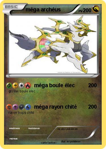 Pokemon méga archéus