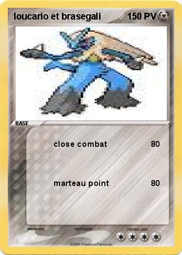 Pokemon loucario et brasegali