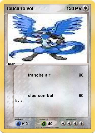 Pokemon loucario vol