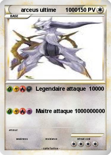 Pokemon arceus ultime      1000
