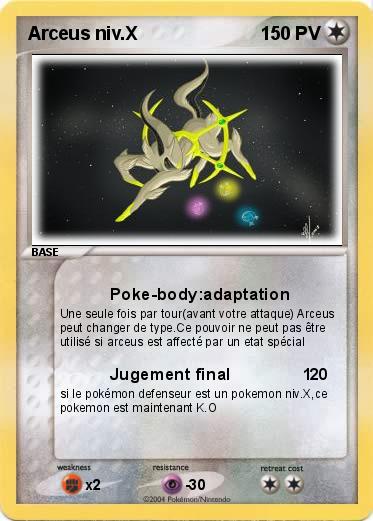 Pokemon Arceus niv.X                        