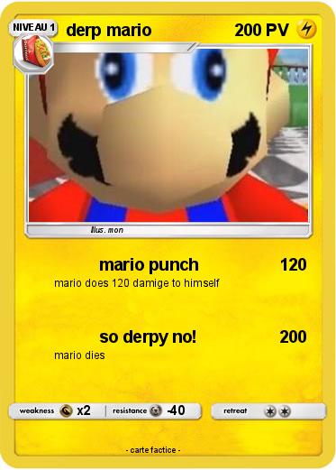 Pokemon derp mario