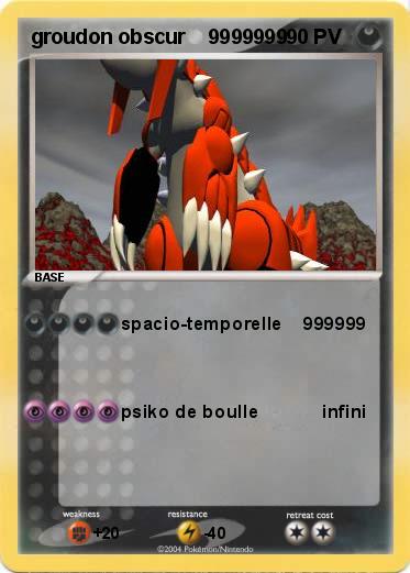 Pokemon groudon obscur    9999999