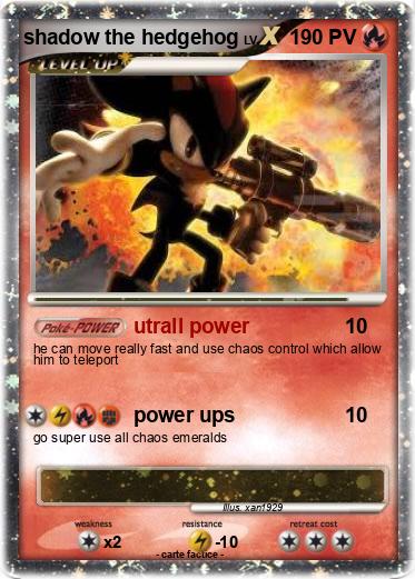 Pokemon shadow the hedgehog