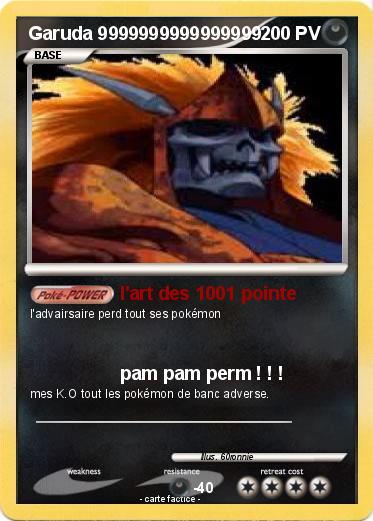 Pokemon Garuda 9999999999999999