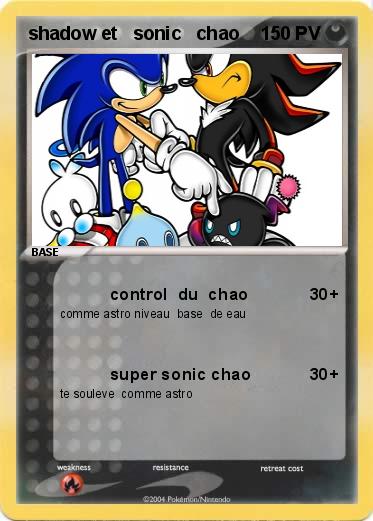 Pokemon shadow et   sonic   chao